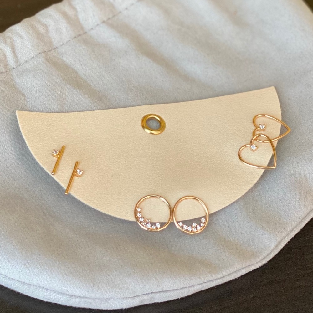 Anthropologie Earrings Set of three